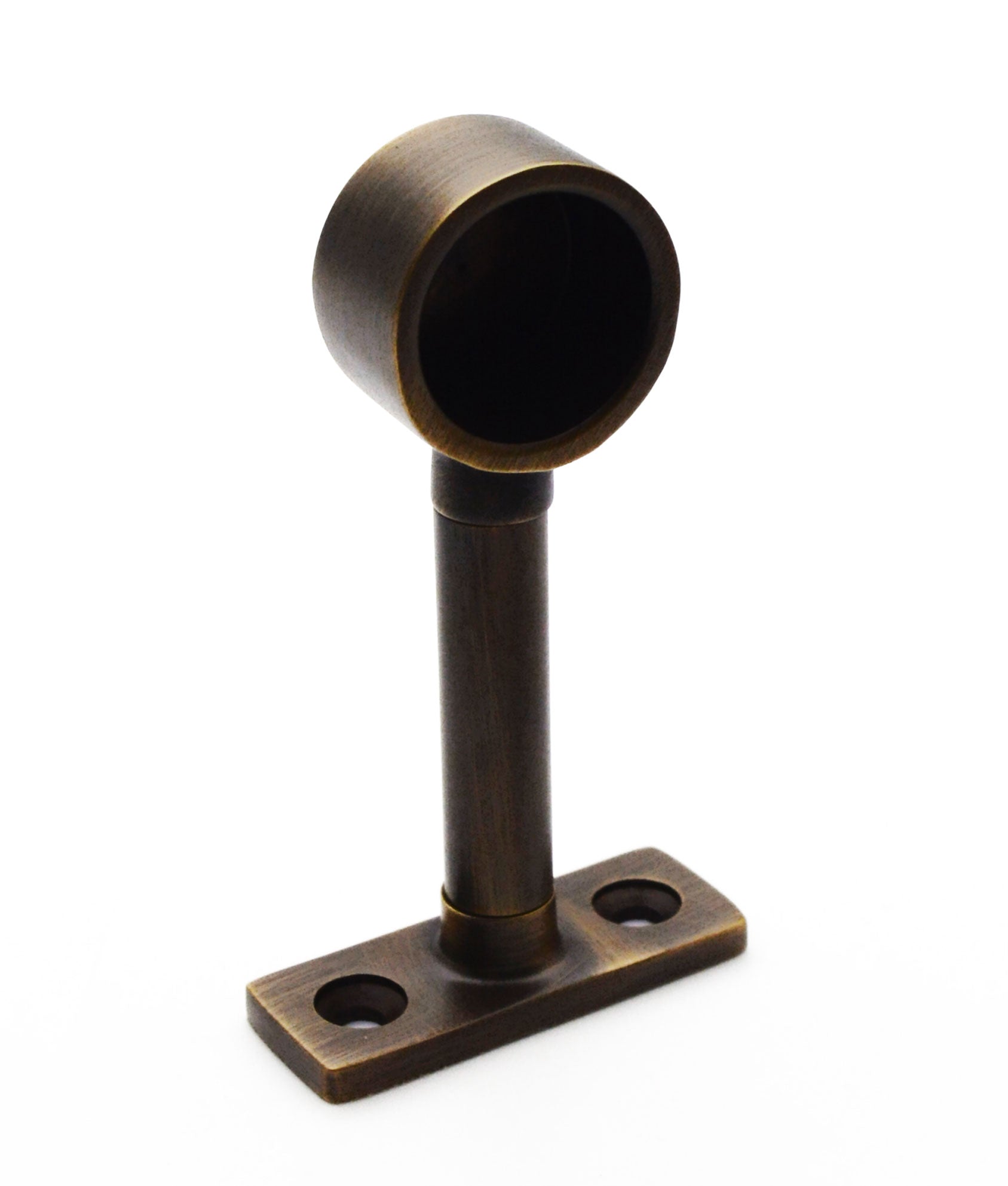 Solid Brass End Rail Bracket - To Suit 19mm, 25mm & 32mm Tube