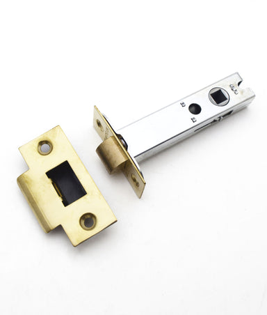 Unlacquered Polished Brass 2-Way Tubular Mortice Latch