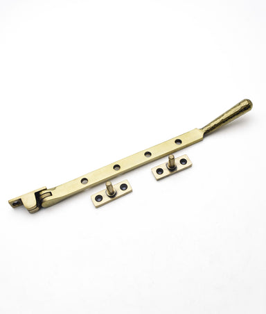 Unlacquered Polished Brass Silverwood Hammered Casement Window Stay