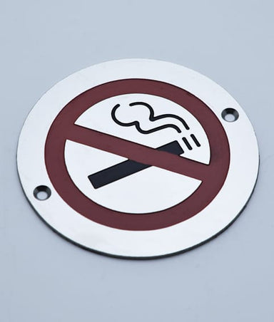 Engraved No Smoking Symbol