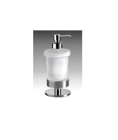 Mia Freestanding Glass Soap Dispenser (Frosted)