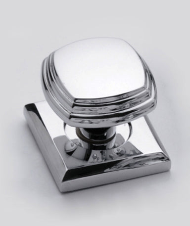 Stepped Mortice Door Knob on Square Plate