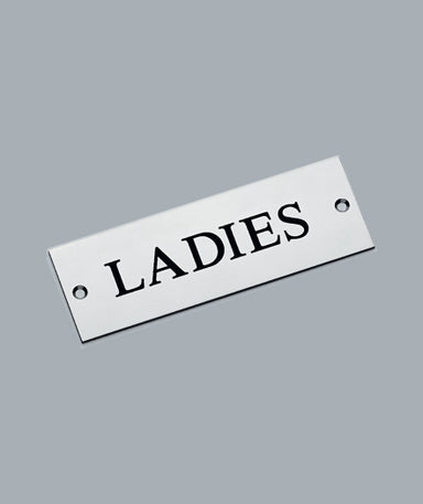Engraved Ladies Sign