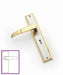 Space Bahia Lever On Plate (Satin Nickel/Gold)