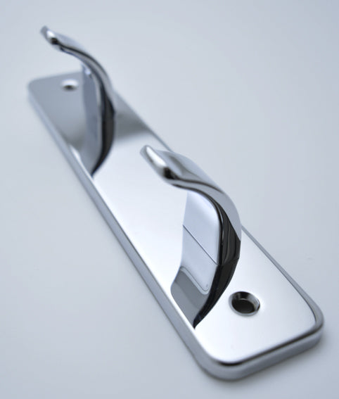 Hotel Double Robe Hook on Plate