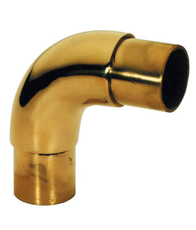 Solid Brass Curved Elbow 90 Degree