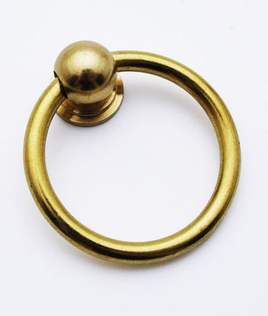 Solid Brass Cabinet Ring Pull (Small)