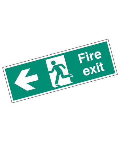Fire Exit Man Running Arrow Left