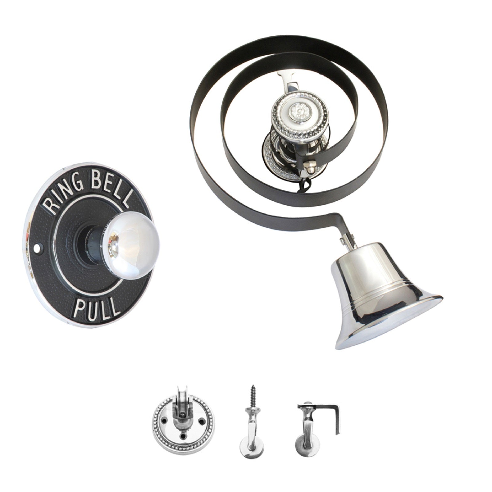 Butler's Bell c/w Pulleys & Circular Bell Pull
