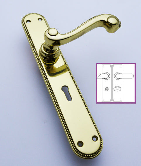 Ritz Lever Handle on Narrow Plate