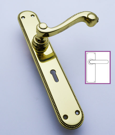 Ritz Lever Handle on Narrow Plate