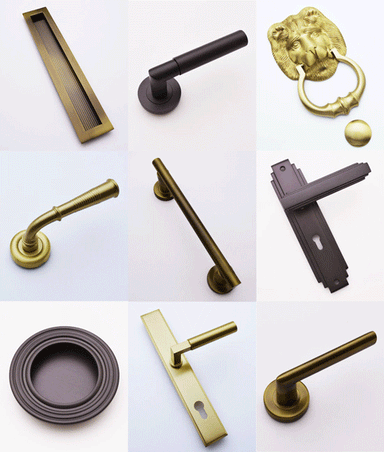 Lined Knob -CB- Satin Brass – handles&hinges