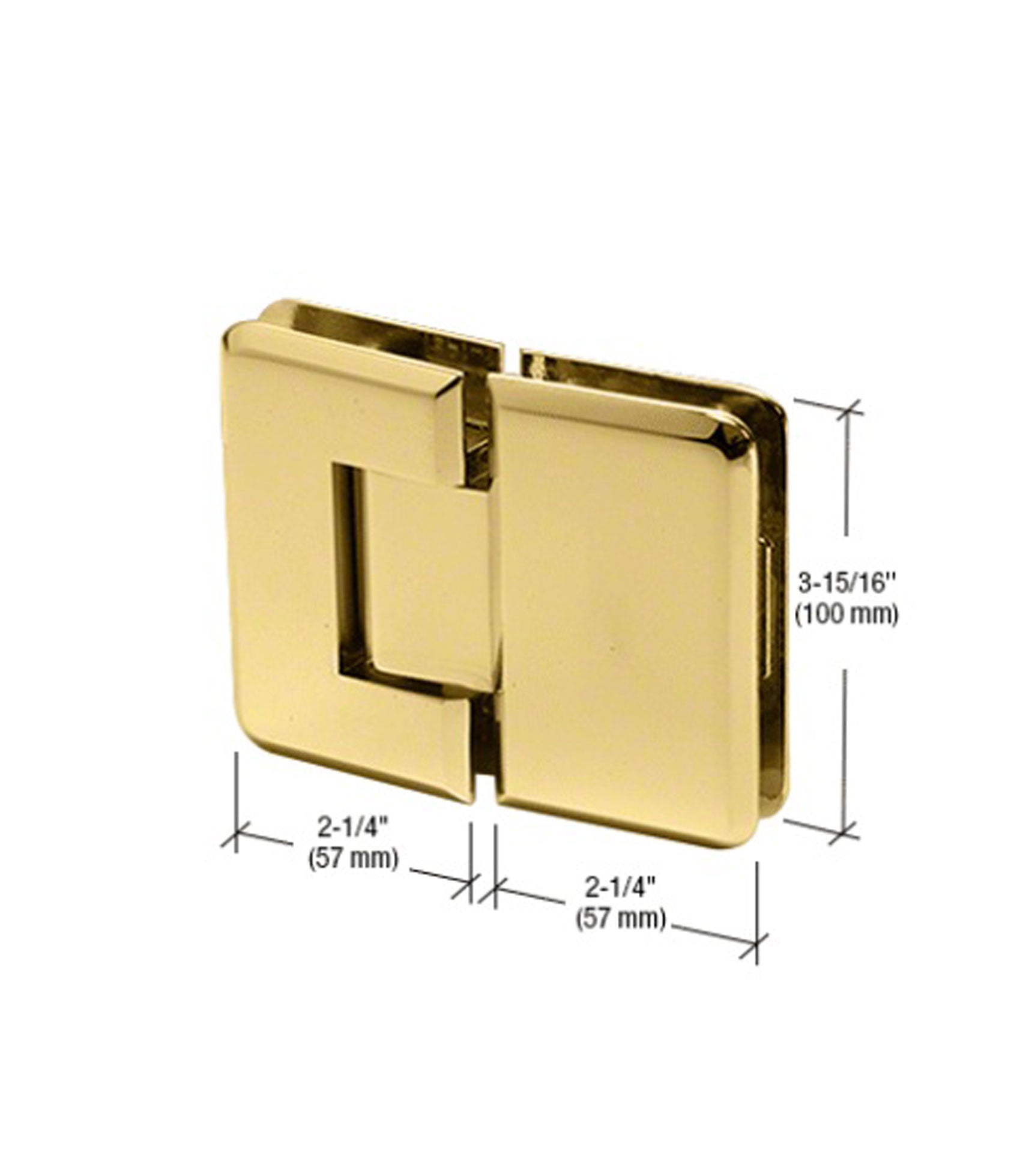 180' Glass to Glass Shower Hinge to suit 10-12mm Glass