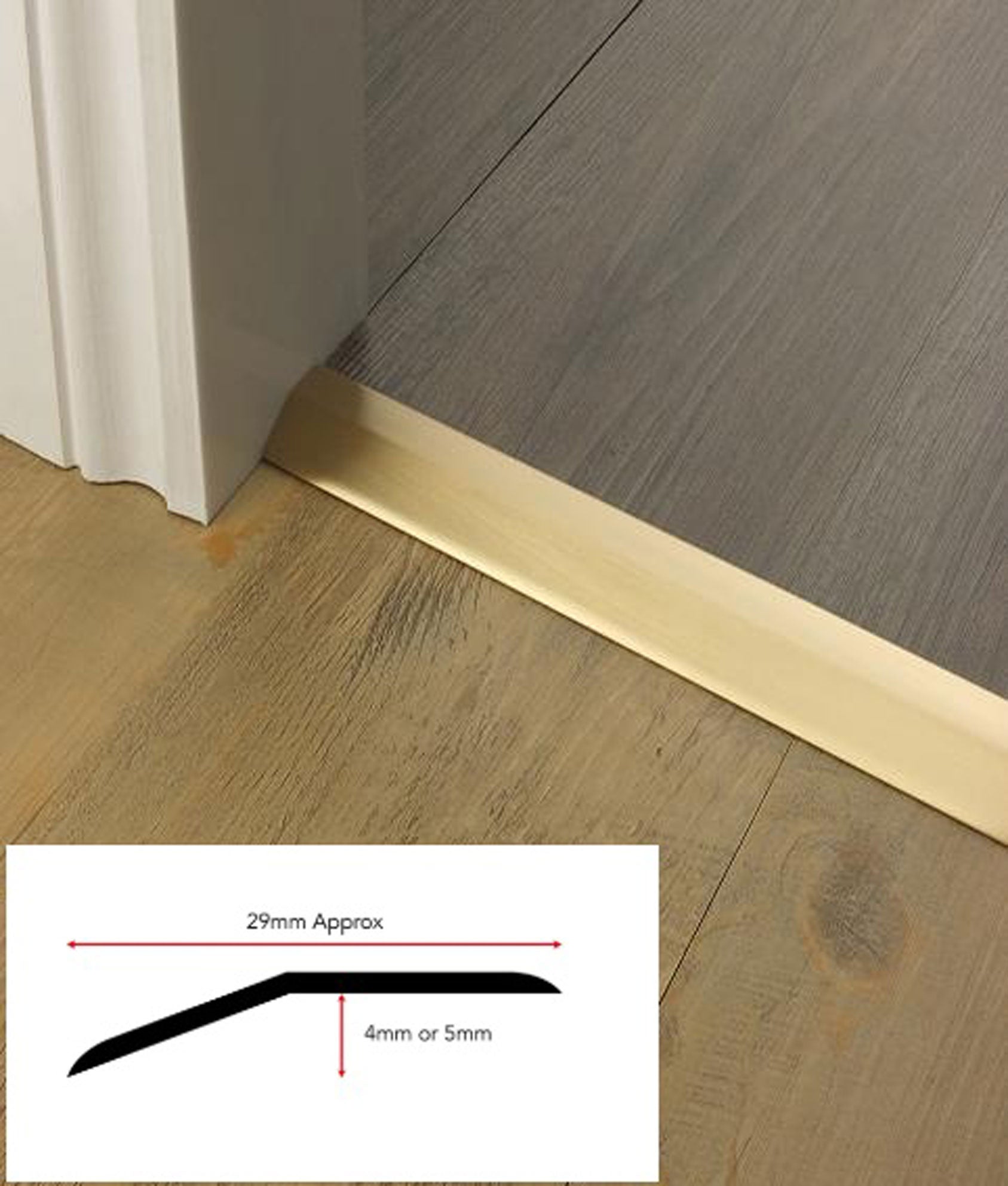 Adhesive Two Way Floor Finishing Ramp For Hard Floors