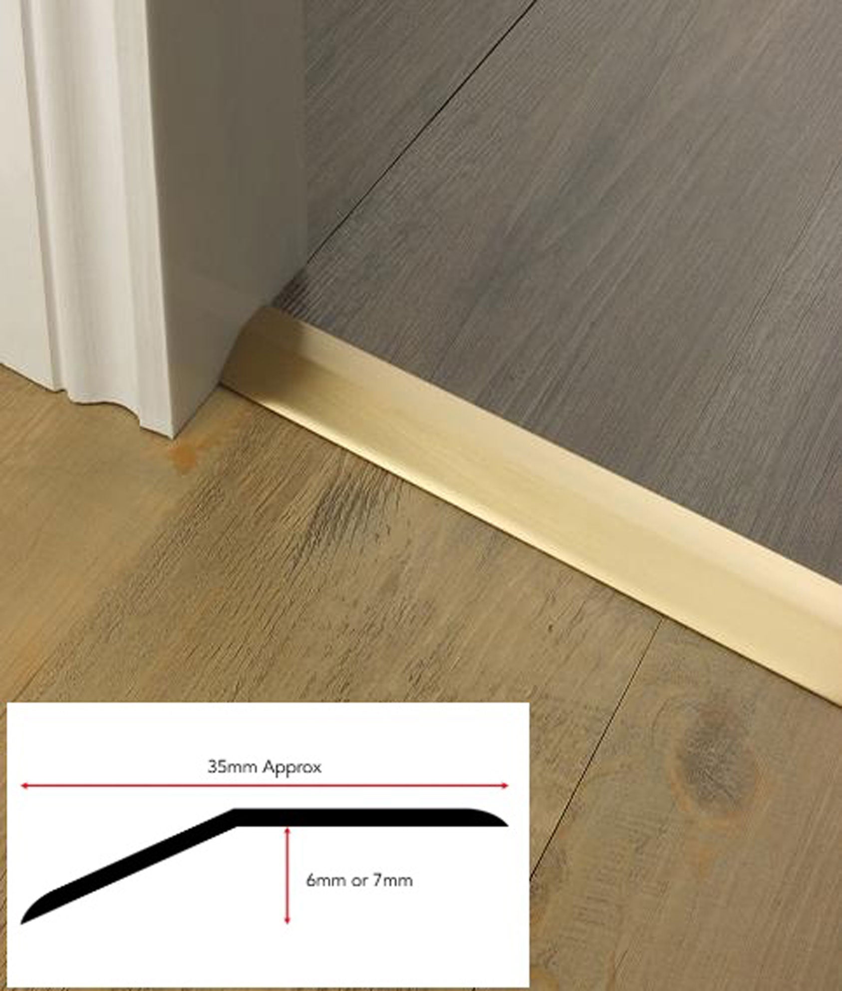 Adhesive Two Way Floor Finishing Ramp For Hard Floors