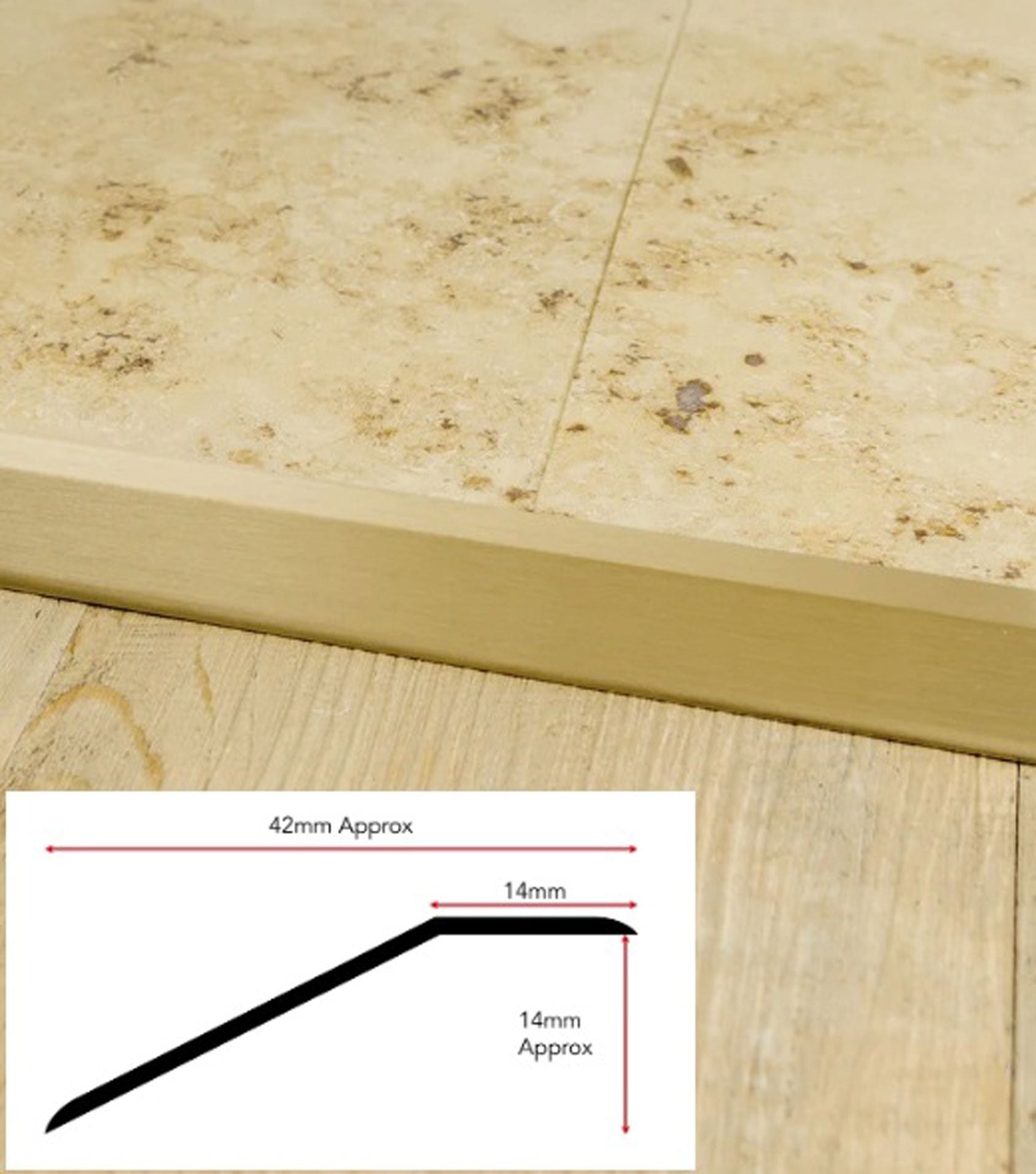 Adhesive One Way Floor Finishing Ramp For Hard Floors