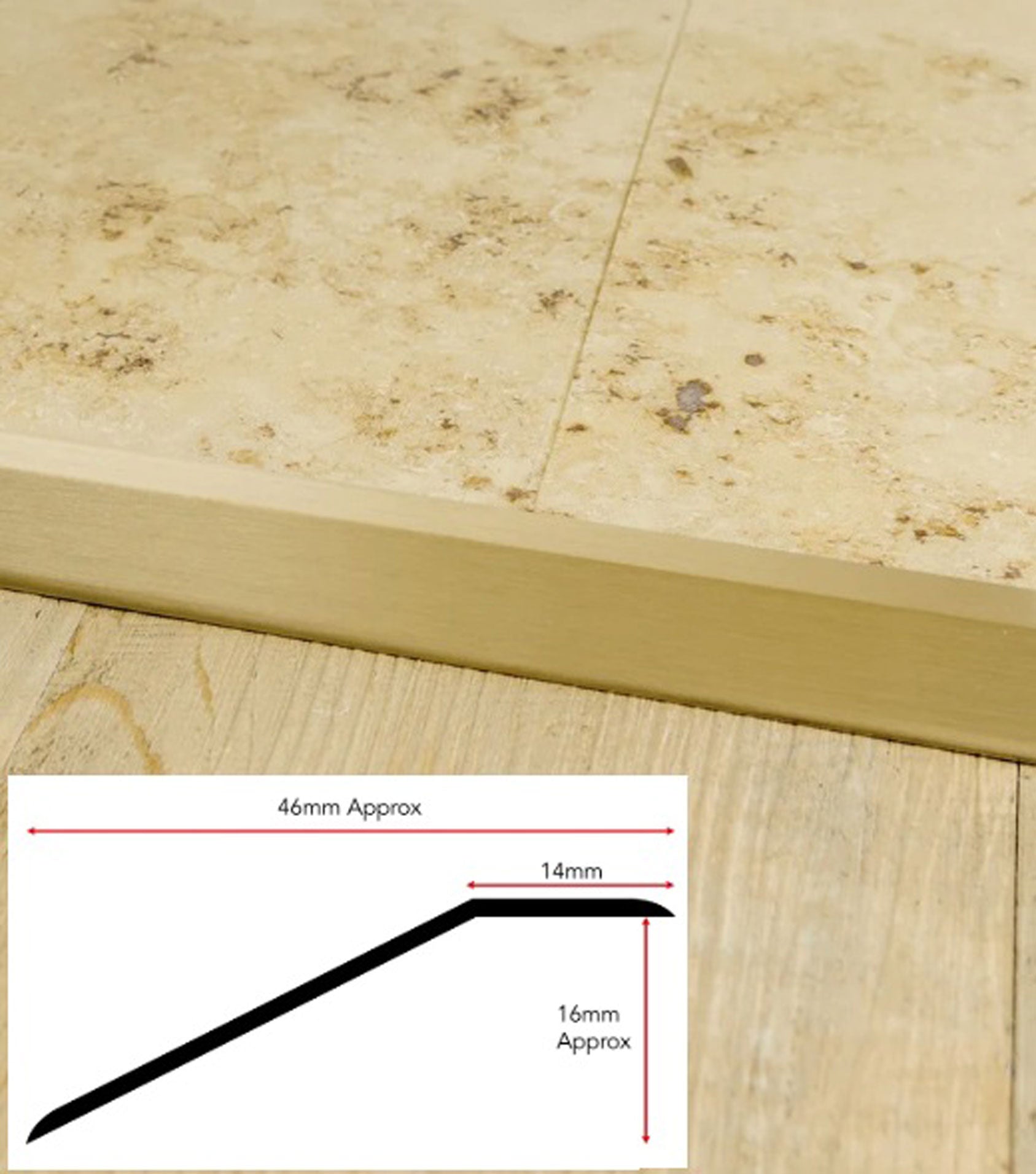 Adhesive One Way Floor Finishing Ramp For Hard Floors