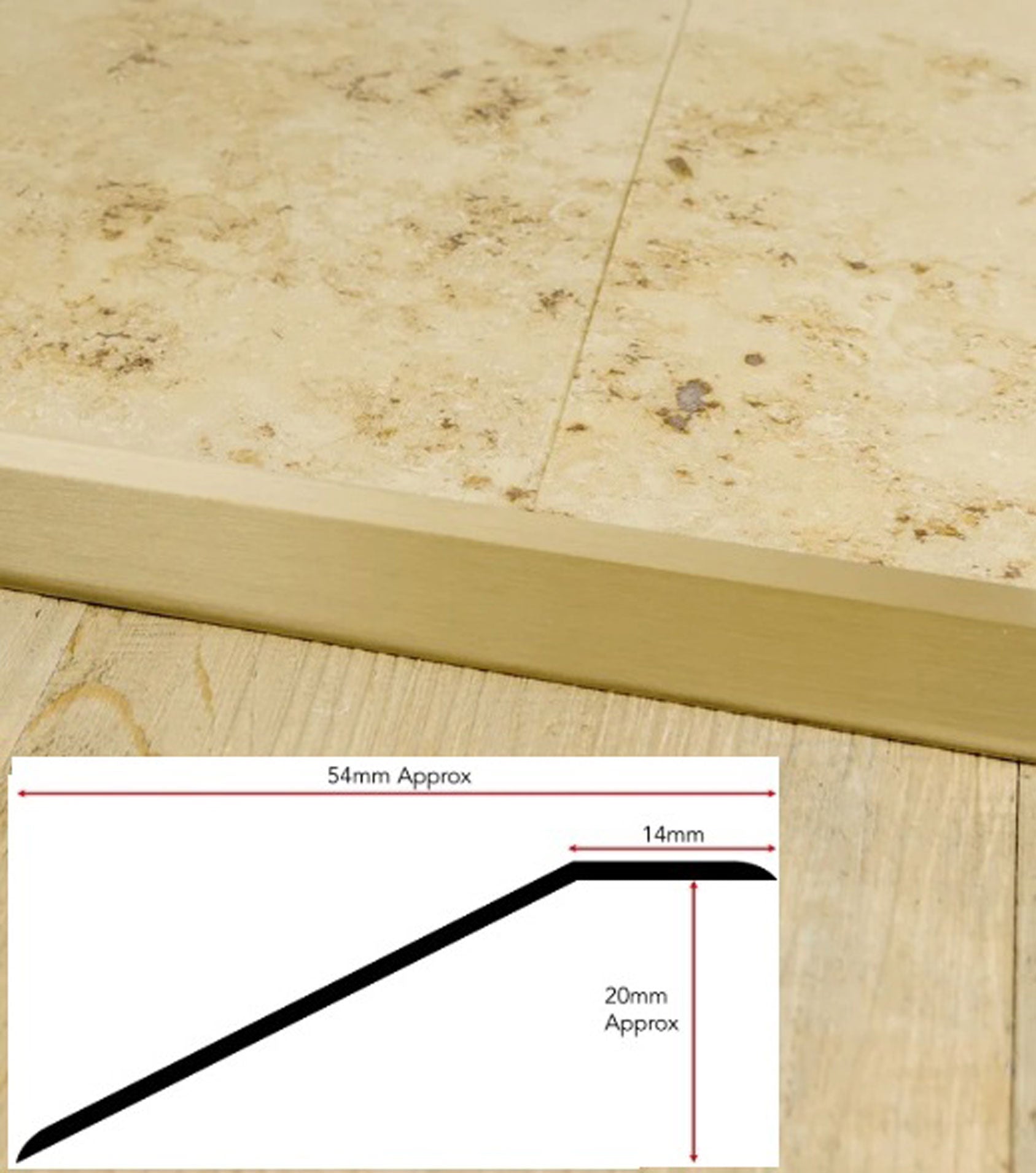 Adhesive One Way Floor Finishing Ramp For Hard Floors