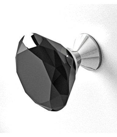 Prism Crystal Cupboard Knob (Opal Black)
