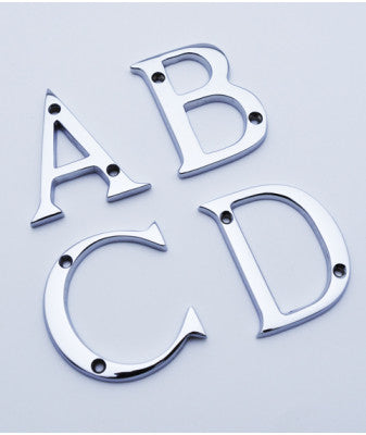 Alphabets A - D Only, Front Fixing, 53mm High