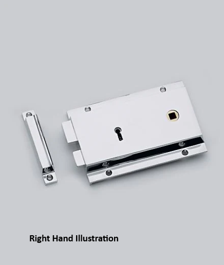 Flanged Rim Lock, Heavy Pattern