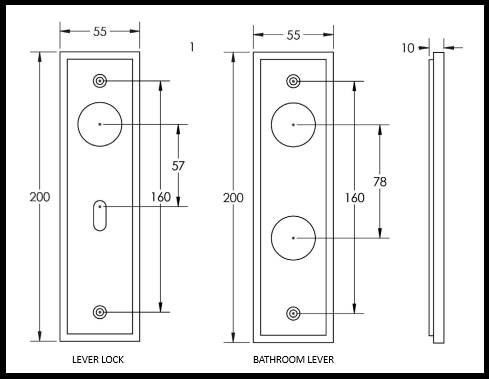 Bjorn Foster Lever on Stepped Plate