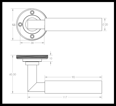 Bjorn Nalo Lever On Reeded Rose