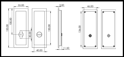 Bjorn Pocket Door Snib & Coin Release