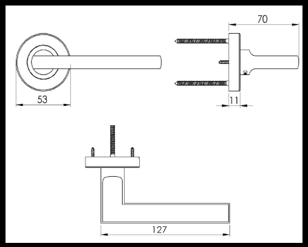 Cadiz Goodyear Lever on Rose