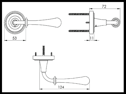 Cadiz Pinos Lever on Rose