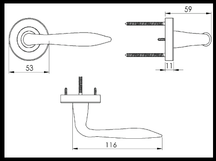 Cadiz Swanton Lever on Rose