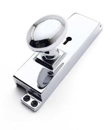 Oval Knob Espagnolette (Handed) c/w 5 lever lock