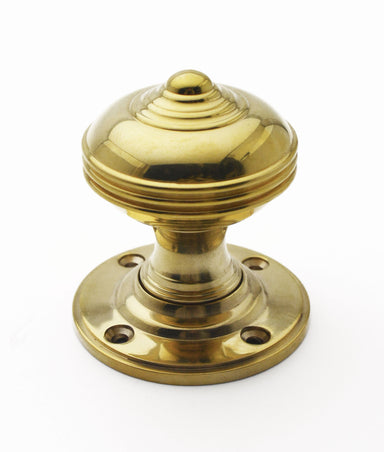 Unlacquered Polished Brass Ovidius Mortice Knob