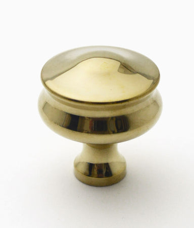 Unlacquered Polished Brass Dominus Cupboard Knob