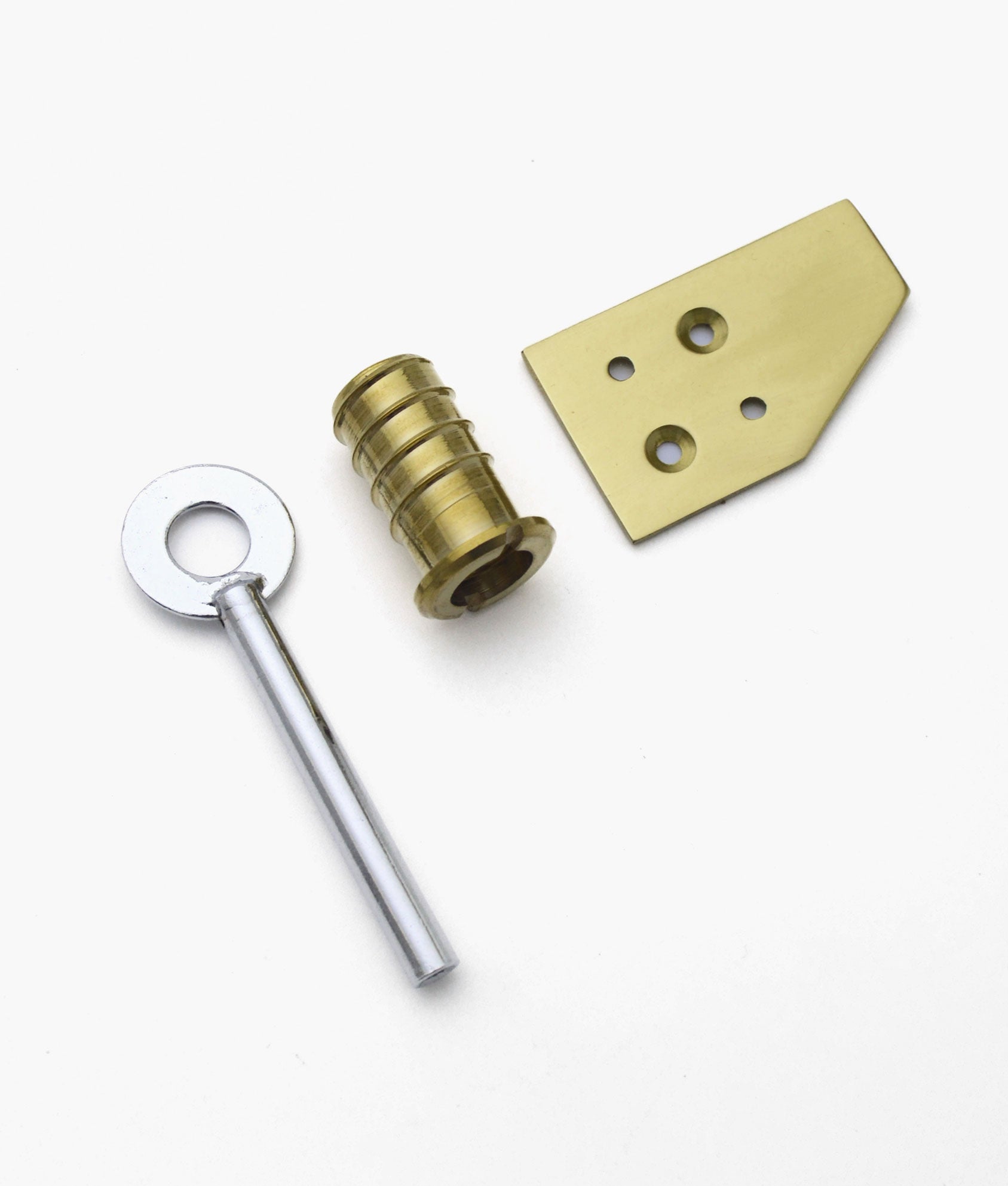 Unlacquered Polished Brass Plain Screw in/out Sash Window Stop