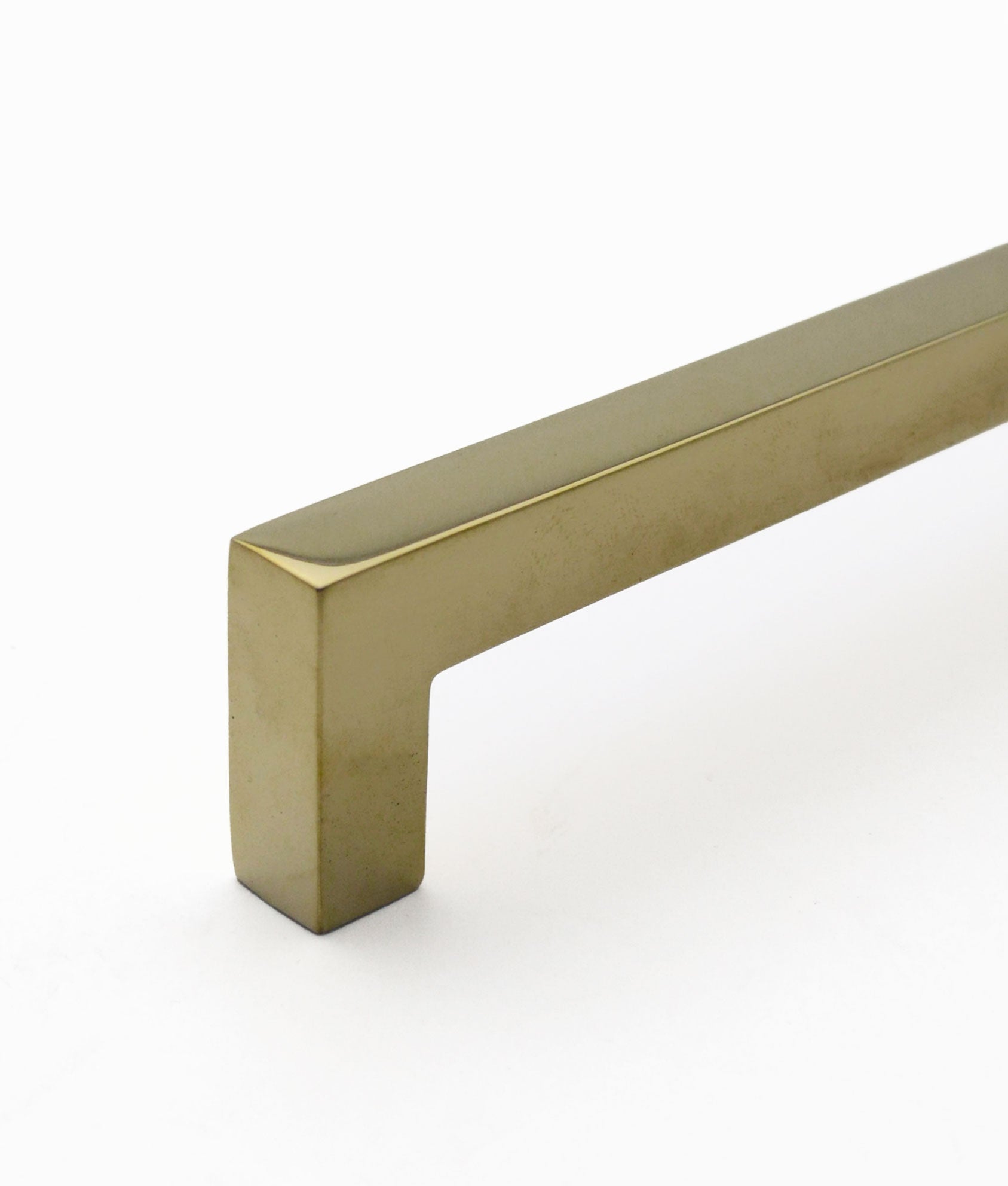 Unlacquered Polished Brass Dundee Cabinet Pull Handle