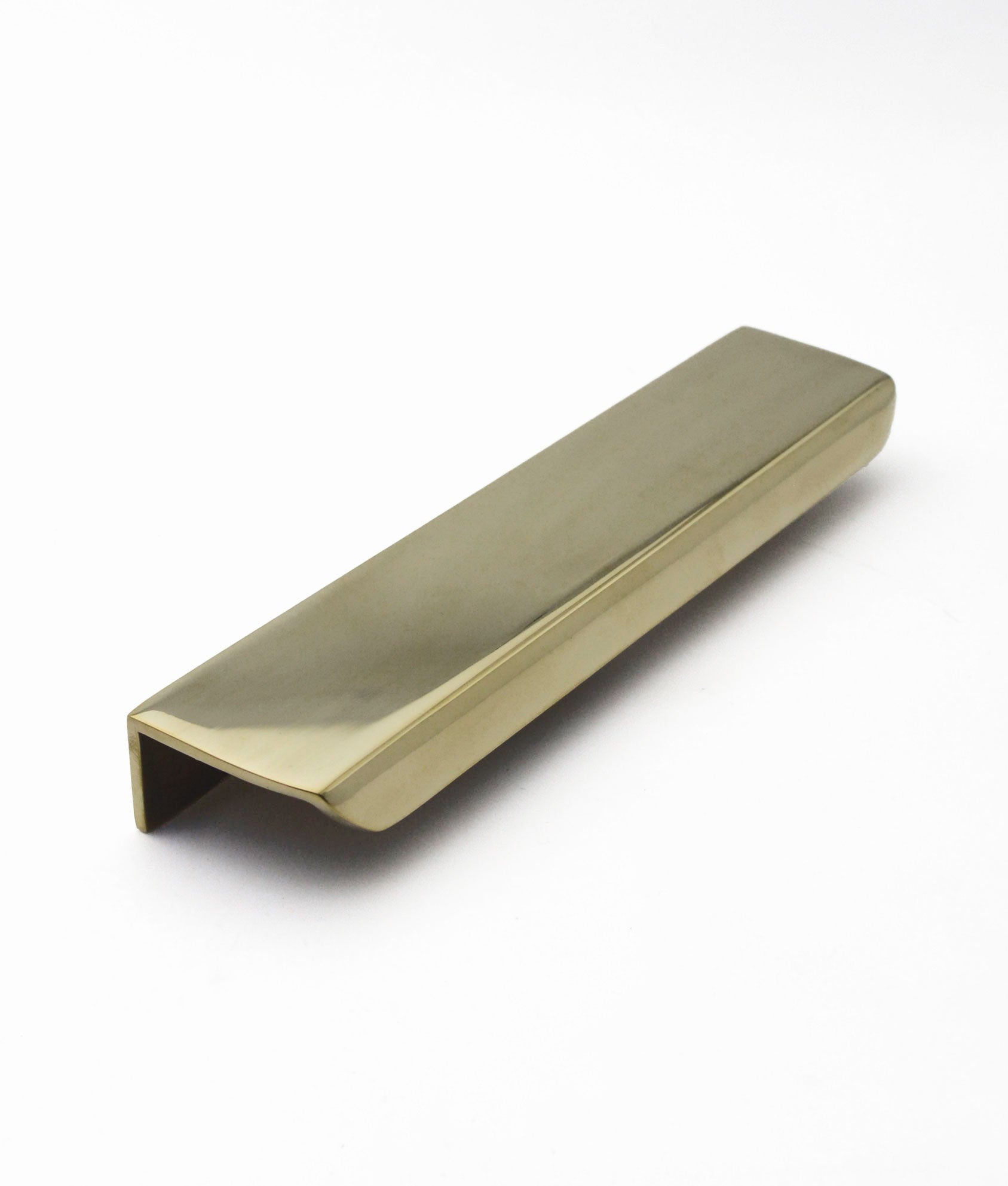 Unlacquered Polished Brass Hayden Edge Pull