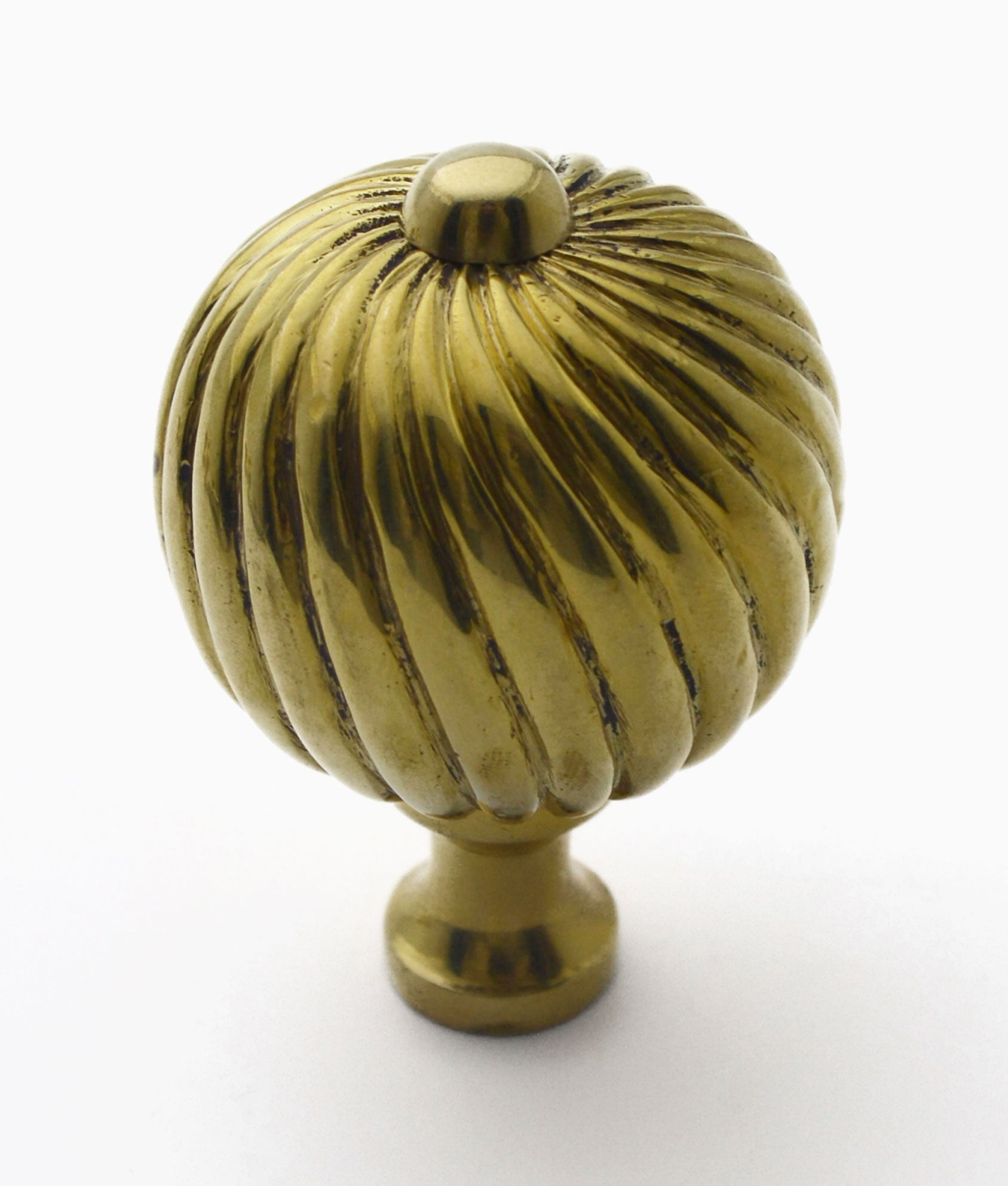 Unlacquered Polished Brass Drumoak Cabinet Knob