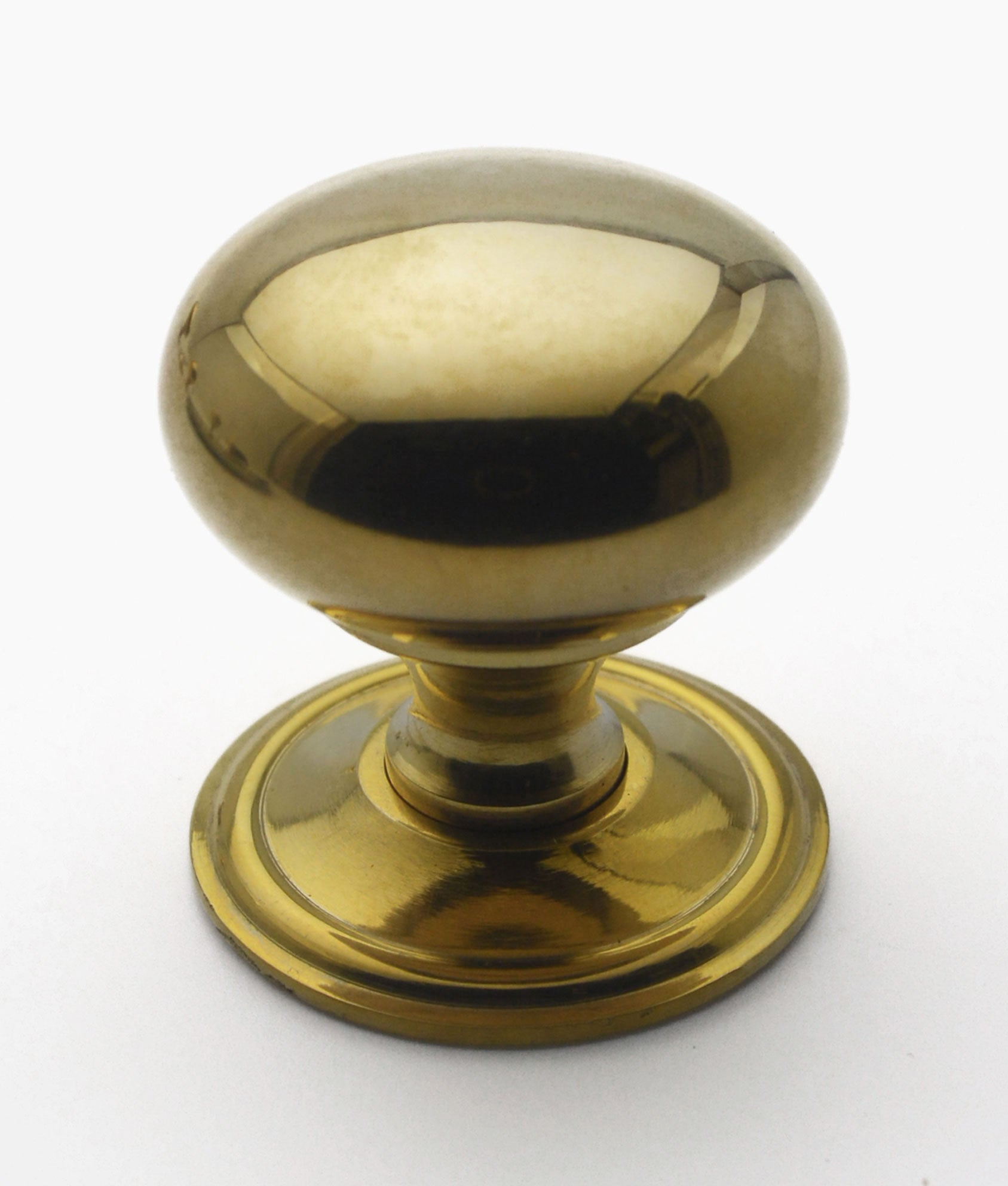 Unlacquered Polished Brass Kiulin Cabinet Knob