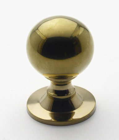 Unlacquered Polished Brass Kenmore Cabinet Knob