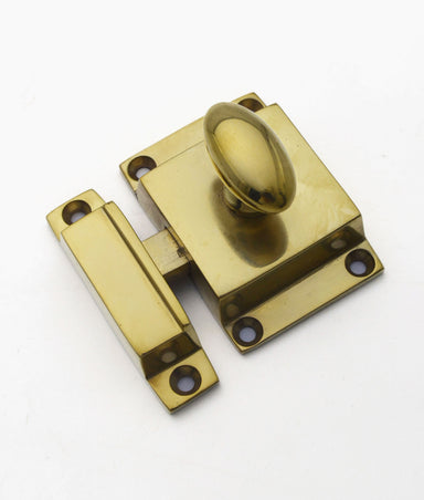 Unlacquered Polished Brass Voss Cabinet Latch