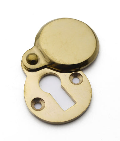 Unlacquered Polished Brass Martens Covered Escutcheon