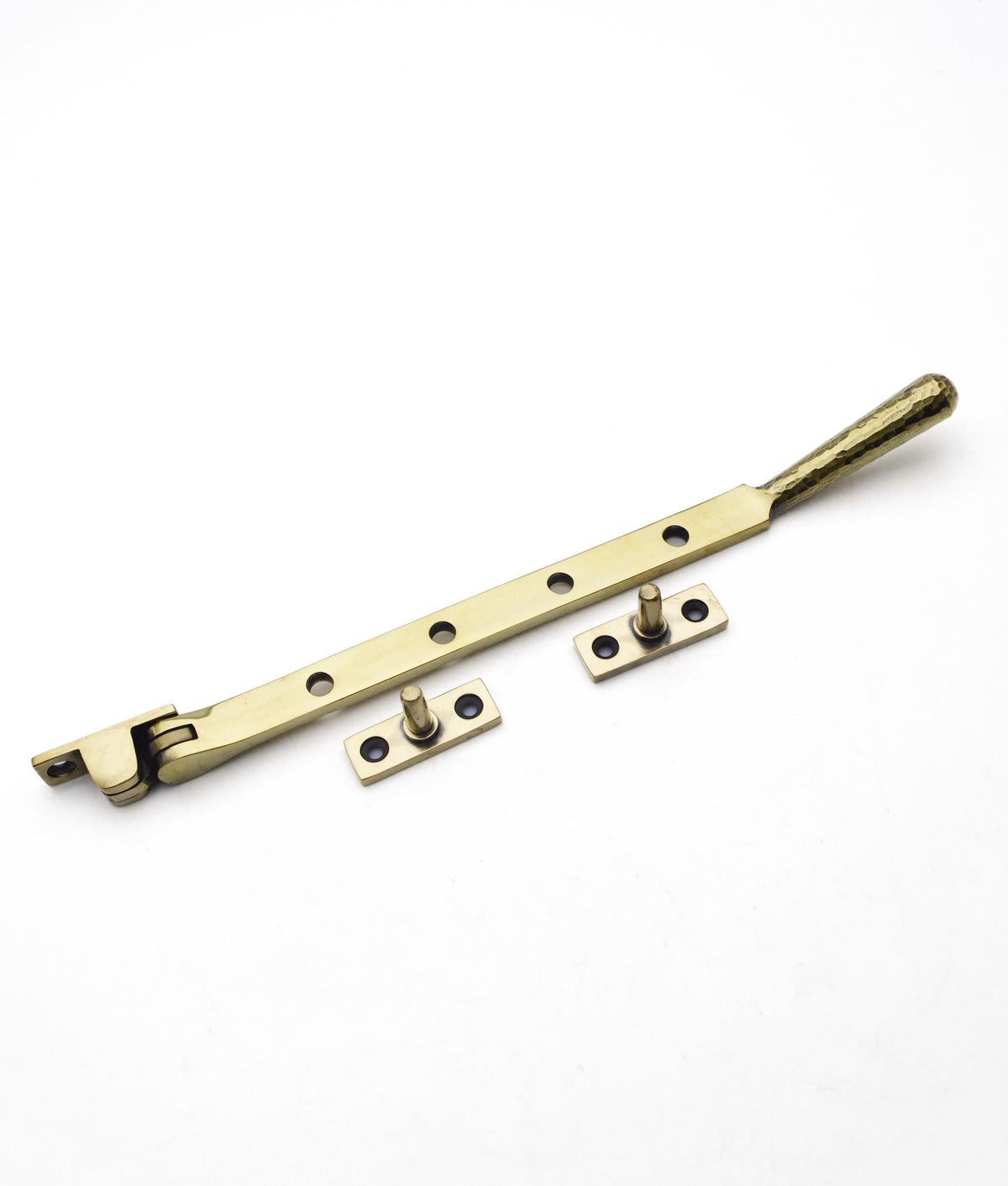 Unlacquered Polished Brass Silverwood Hammered Casement Window Stay | A ...
