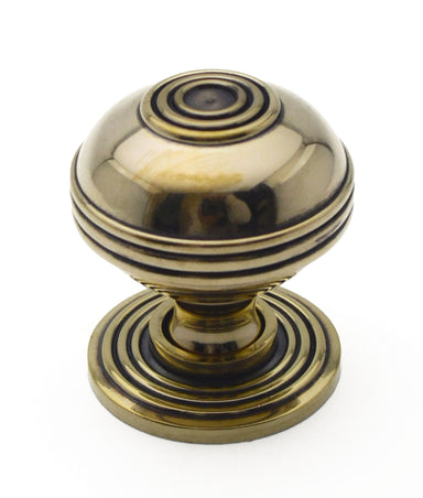 Unlacquered Polished Brass Hume Cupboard Knob
