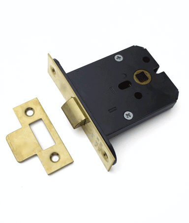 Unlacquered Polished Brass Heavy Duty Box Mortice Latch
