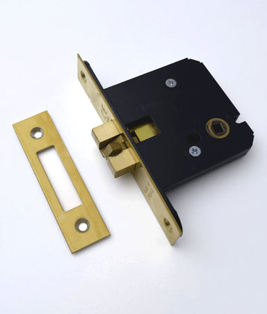 Unlacquered Polished Brass Sliding Claw Lock (5mm Follower)