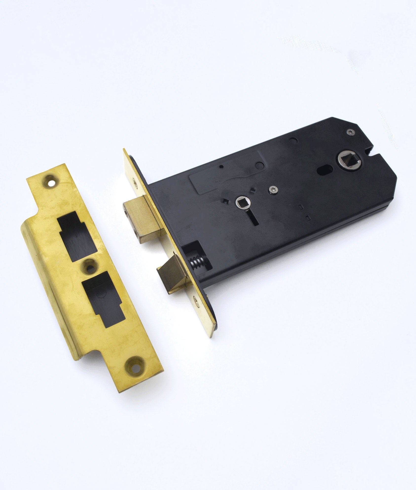 Unlacquered Polished Brass Horizontal Bathroom Lock