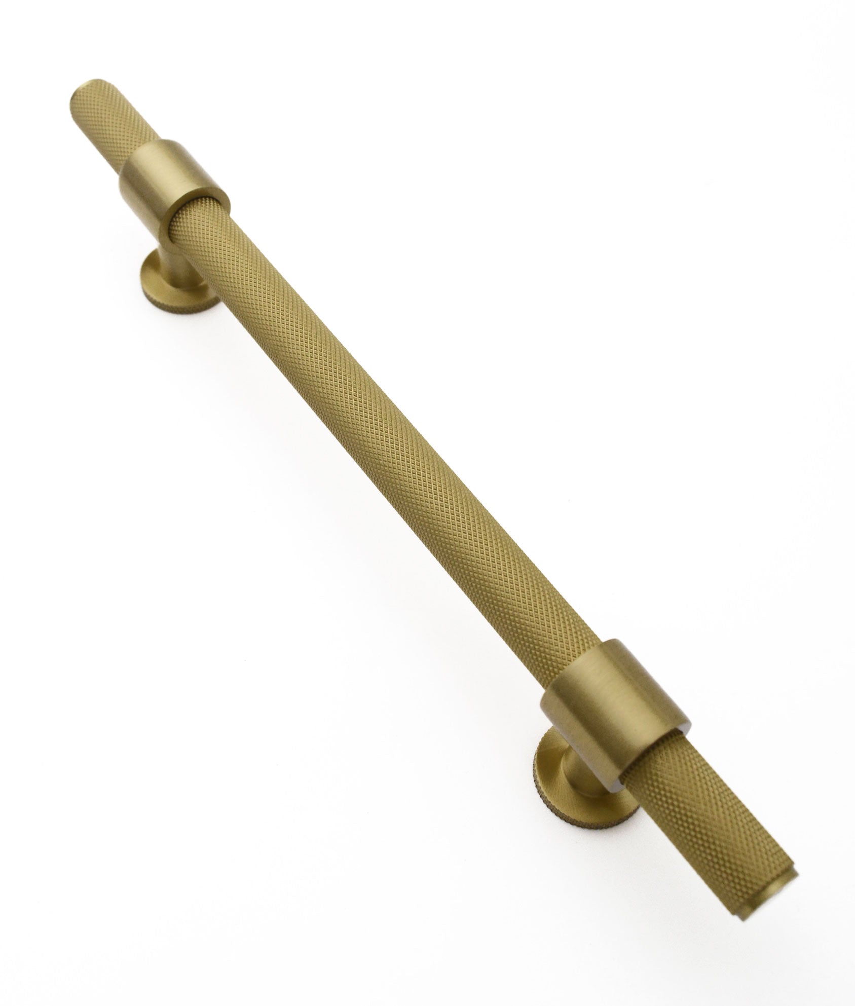 Wanamaker Knurled Cabinet Pull Handle, 14mm Bar