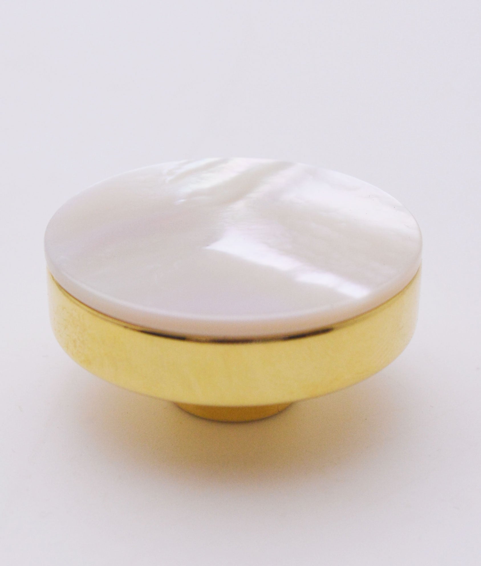 Real Mother of Pearl Round Cupboard Knob