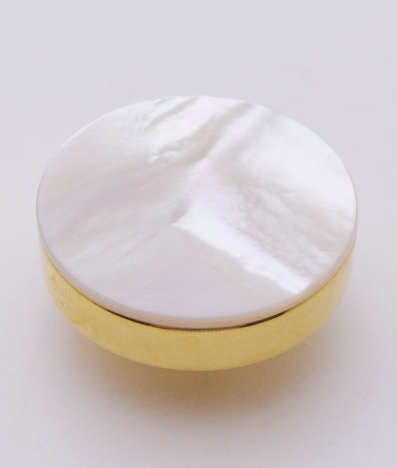 Real Mother of Pearl Round Cupboard Knob